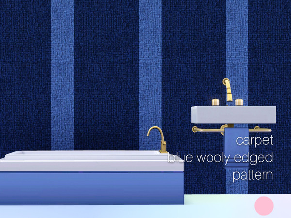 Sims 3 — Blue Wooly Edged Carpet Pattern by DOT — Blue Wooly Edged Carpet by DOT of The Sims Resource