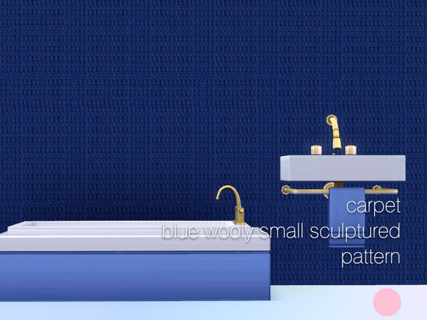 Sims 3 — Blue Wooly Sculptured Small Carpet Pattern by DOT — Blue Wooly Sculptured Small Carpet by DOT of The Sims