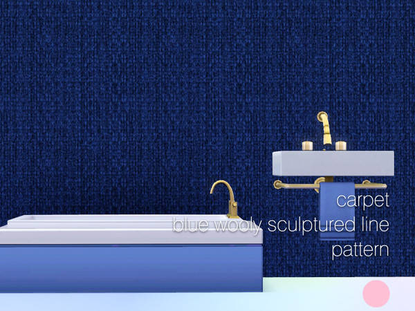 Sims 3 — Blue Wooly Sculptured Line Carpet Pattern by DOT — Blue Wooly Sculptured Line Carpet by DOT of The Sims Resource