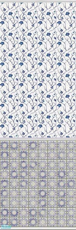 Sims 2 — Deftly Delft - 12 by drouinr — Delftware, or Delft pottery, denotes blue and white pottery made in and around