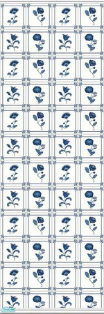 Sims 2 — Deftly Delft - 18 by drouinr — Delftware, or Delft pottery, denotes blue and white pottery made in and around
