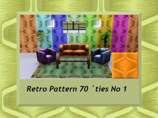 Sims 3 — Retro Pattern 70 ties No 1 by engelchen1202 — Retro Pattern 70 ties No 1 70 er Retro Muster
