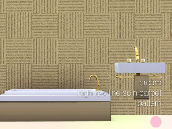 Sims 3 — Cream High Low Line Spin Carpet Pattern by DOT — Cream High Low Line Spin Carpet by DOT of The Sims Resource