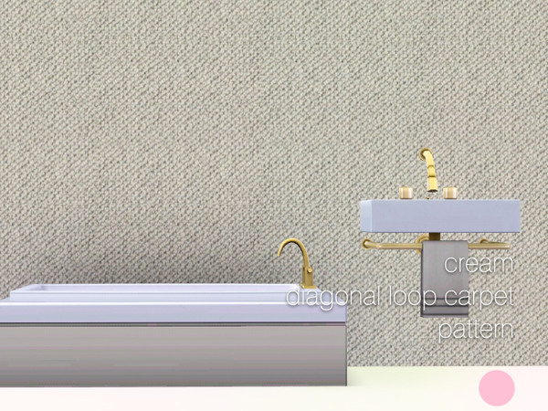 Sims 3 — Cream Diagonal Loop Carpet Pattern by DOT — Cream Diagonal Loop Carpet by DOT of The Sims Resource