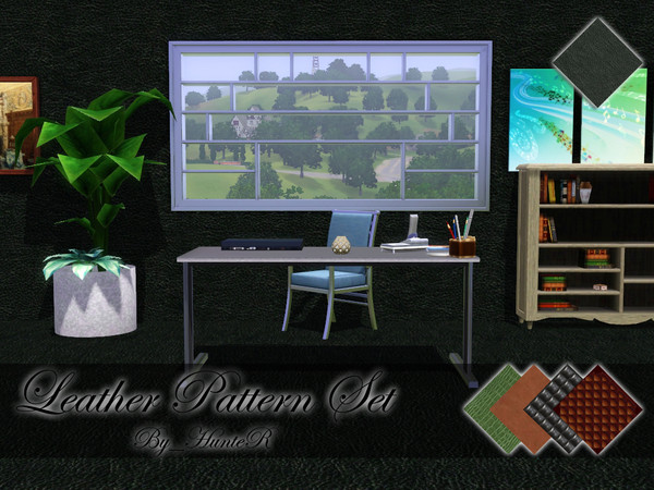 Sims 3 — Leather Pattern Set_3 by By_HunteR — Leather Pattern Set_3 - By_HunteR - TSR