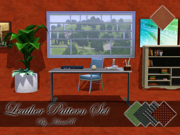 Sims 3 — Leather Pattern Set_2 by By_HunteR — Leather Pattern Set_2 - By_HunteR - TSR