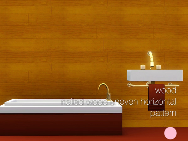 Sims 3 — Nailed Wood Uneven Horizontal Pattern by DOT — Nailed Wood Uneven Horizontal by DOT of The Sims Resource