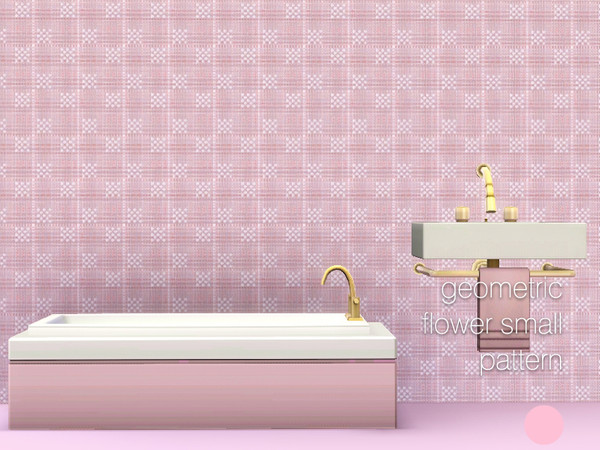 Sims 3 — Geometric Flower Small Pattern by DOT — Geometric Flower Small by DOT of The Sims Resource