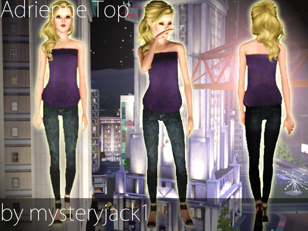 Sims 3 — Adrienne Top by mysteryjack1 — Here's a casual top that looks great with skinny jeans!