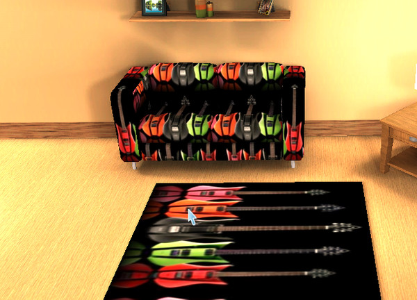 Sims 3 — GuitarPattern by Taaadi — A guitar pattern, perfect for a music room :) Hope you like it! Enjoy!