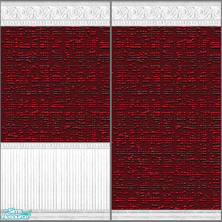 Sims 2 — Course Red Wallpapers by foxysensei — Dramatic red wallpapers, high quality elegance which is striking in your