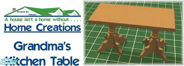 Sims 2 — Home Creations-Grandma\'s Kitchen Extras by Maegen — Home Creations has made a few extras to go with the