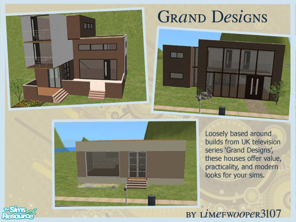 Sims 2 — Grand Designs by Limefwooper — Loosely based around builds from UK television series \'Grand Designs\', these