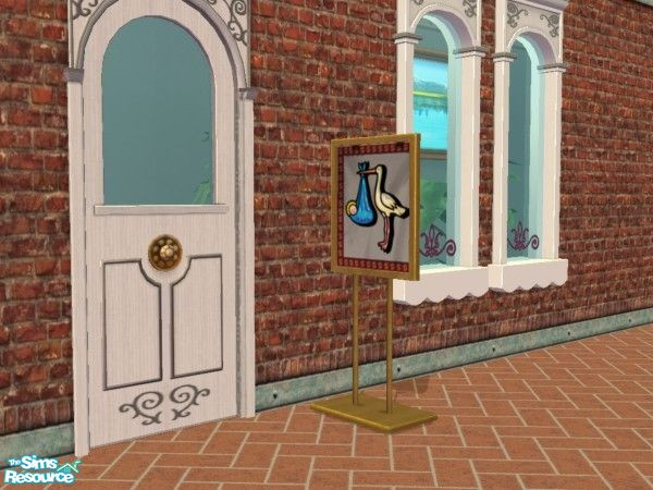 Sims 2 — Floor Sign Set 3 - 4 by schweighsr — Tired of the same old shop signs? Well, there are plenty of new options on