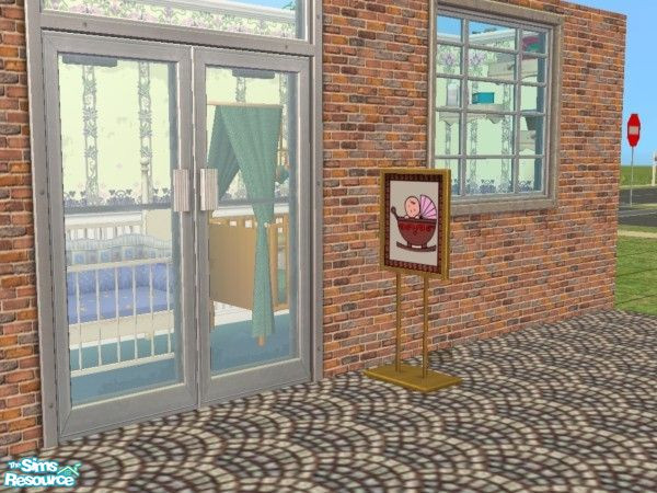 Sims 2 — Floor Sign Set 3 - 3 by schweighsr — Tired of the same old shop signs? Well, there are plenty of new options on