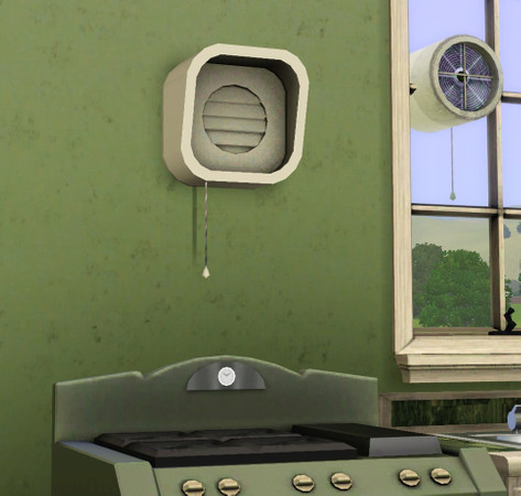 Sims 3 — Wall-mounted Air Vent by Cyclonesue — Quietly allow in some frsh air to remove the nasty odours in the room! By