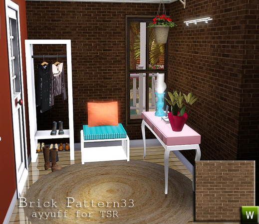 Sims 3 — Brick Pattern33 by ayyuff — Brick pattern33 by ayyuff