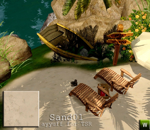 Sims 3 — Sand01 by ayyuff — sand terrain paint
