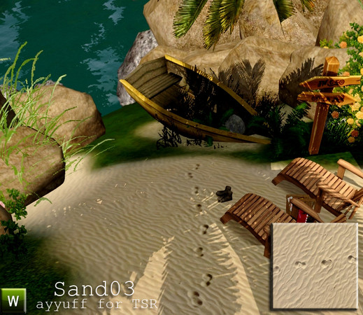 Sims 3 — Sand03 by ayyuff — sand terrain paint