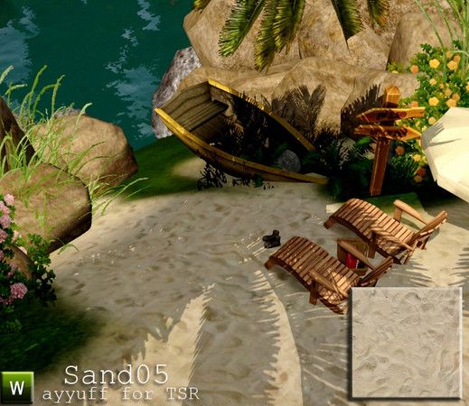 Sims 3 — Sand05 by ayyuff — sand terrain paint