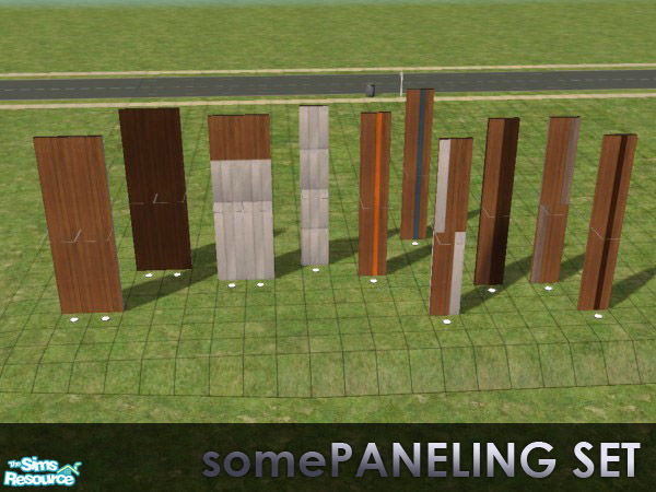 Sims 2 — somePANELING SET by SOMEdud — This is a set of wood panelings and some steel panelings I made, mostly for