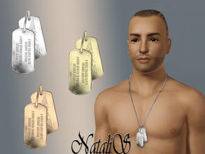 Sims 3 — NataliS military DOG TAGS by Natalis — Military DOG TAGS for YM-AM.