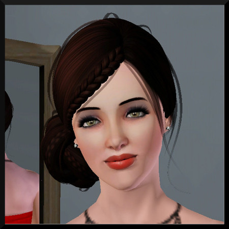 Sims 3 — Samantha  by mellymoshpit — afew bits of cc, on this sim .eye contacts,lipstick,hair and an item of clothing.I