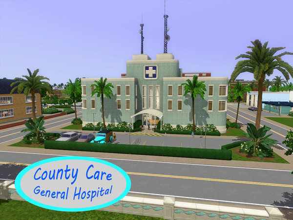 Sims 3 — County Care General Hospital by comet65 — The hospital in Barnacle Bay didn't need all that space, it's better