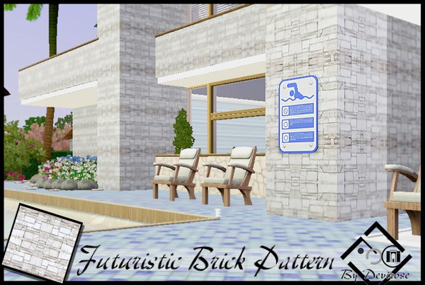 Sims 3 — Futuristic Brick by Devirose — by Devirose TSRSA