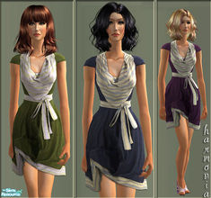 Sims 2 — Trendy Dress by Harmonia — 3 Charmig Color