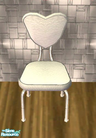 Sims 2 — D2DTC 79 - Dot\'s Heart Chair by D2Diamond — Retro kitchen or diner with this new set. Comes with 8 object