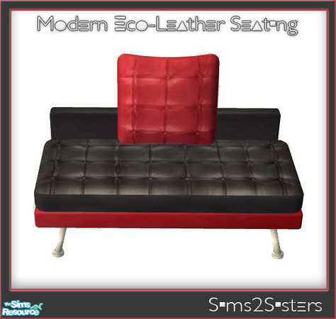 Sims 2 — Modern Eco-Leather Seating - 4 by sims2sisters — This file will not show in game without \"Modern