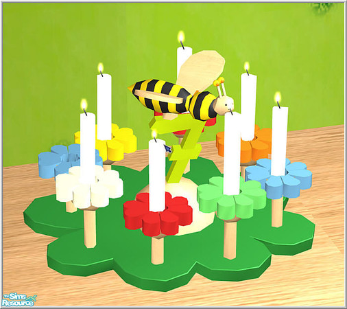 Sims 2 — Birthday Candles - B43 Birthday Flower by Birgit43 — 