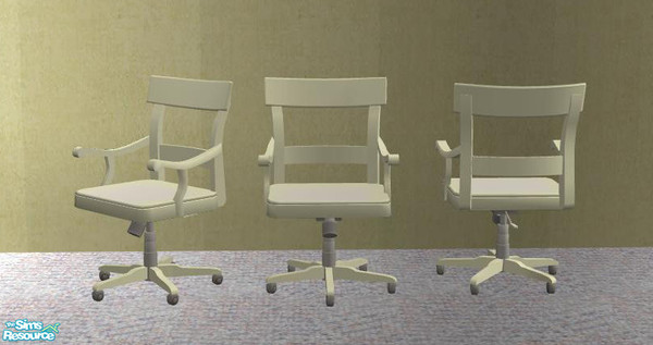 Sims 2 — PB a Mans Living in cream - Officechair by ShinoKCR — 