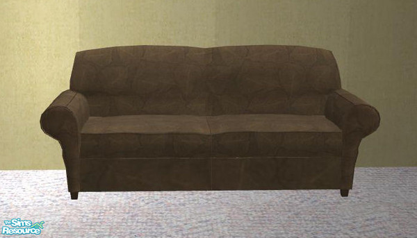 Sims 2 — PB aMans Living brown - Loveseat  by ShinoKCR — 