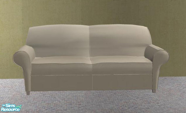 Sims 2 — PB a Mans Living in cream - Loveseat white by ShinoKCR — 