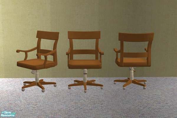 Sims 2 — PB a Mans Living Honey - Officechair by ShinoKCR — 