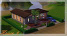 Sims 3 — House 01 by Laude_Evans — Modern House. For a small family. 2 Bedrooms, 1 bathroom, livingroom and kitchen.