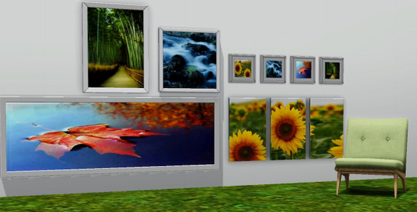 Sims 3 — Paintings | Set Natura by fonxi121994 — Mother Nature comes to your house in picture format. Modern and fresh,