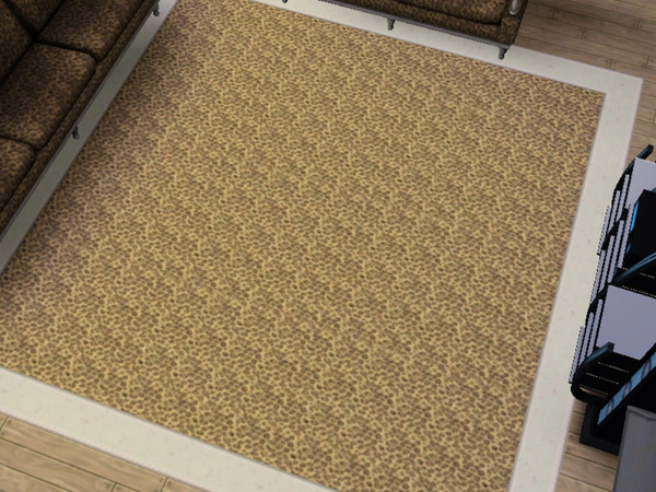 Sims 3 —  by alexa200 — Tapis L&amp;amp;amp;eacute;opard, leopard carpet, perfect sofa with leopard