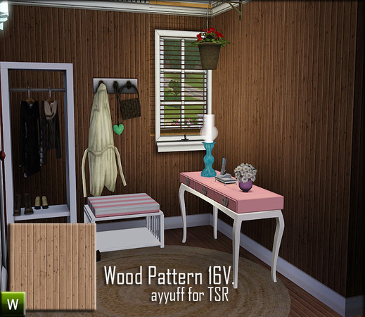 Sims 3 — Wood Pattern16V. by ayyuff — re-colorable wood pattern