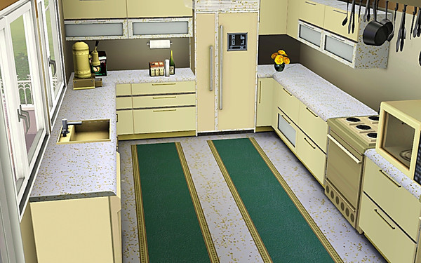 Sims 3 — marcorse_gold fleck formica pattern by marcorse — A retro pattern in the classic style - gold fleck formica from