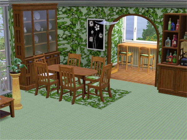 Sims 3 — marcorse_beanstalk  pattern by marcorse — I wouldn't advise trying to climb this beanstalk ... but it makes an