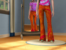 Sims 3 — Those 70s Pants - Tie Dye Flared (TF) by shelwass — 70s Style Pants, Tie-Dyed and Flared. For Teen Females.