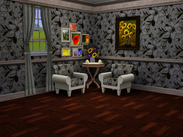 Sims 3 — Floral by LisaJ30 — A floral pattern for furnature or wallpaper.