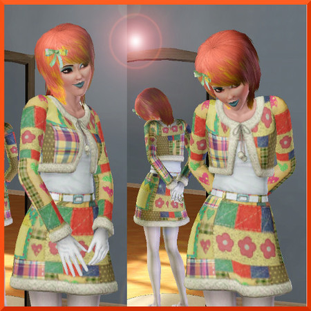 Sims 3 — Flo by mellymoshpit — cc free only hair from store.fun anime style