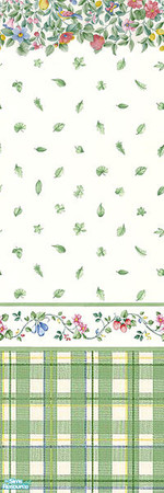 Sims 2 — Wallpaper \"Green-Check\" - 1 by Semitone — Wallpaper \"Green-Check\" - 1