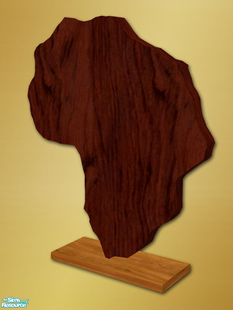 Sims 2 — Africa Sculpture - Mesh by Shakeshaft — Part of a room set with an African feel, set includes Armchair and