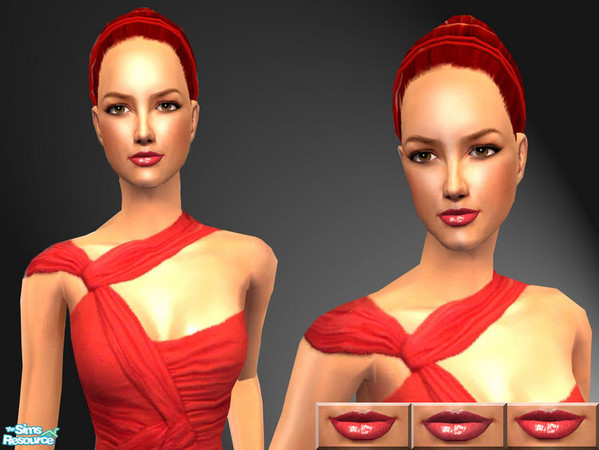Sims 2 — Veronn Set Lipstick 02 by Veronn — Noble Red Veron(n)...