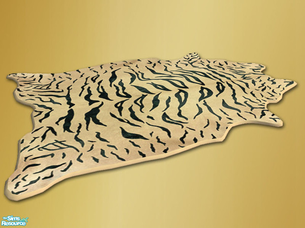 Sims 2 — Africa Skin Rug - Mesh by Shakeshaft — Part of a room set with an African feel, set includes Armchair and